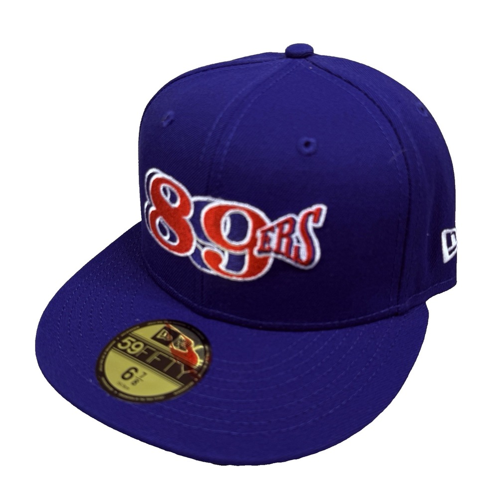 Oklahoma‎ City Comets Hat Cap New Era 59Fifty OKC 89ers Fitted 6 7/8 Blue MiLB